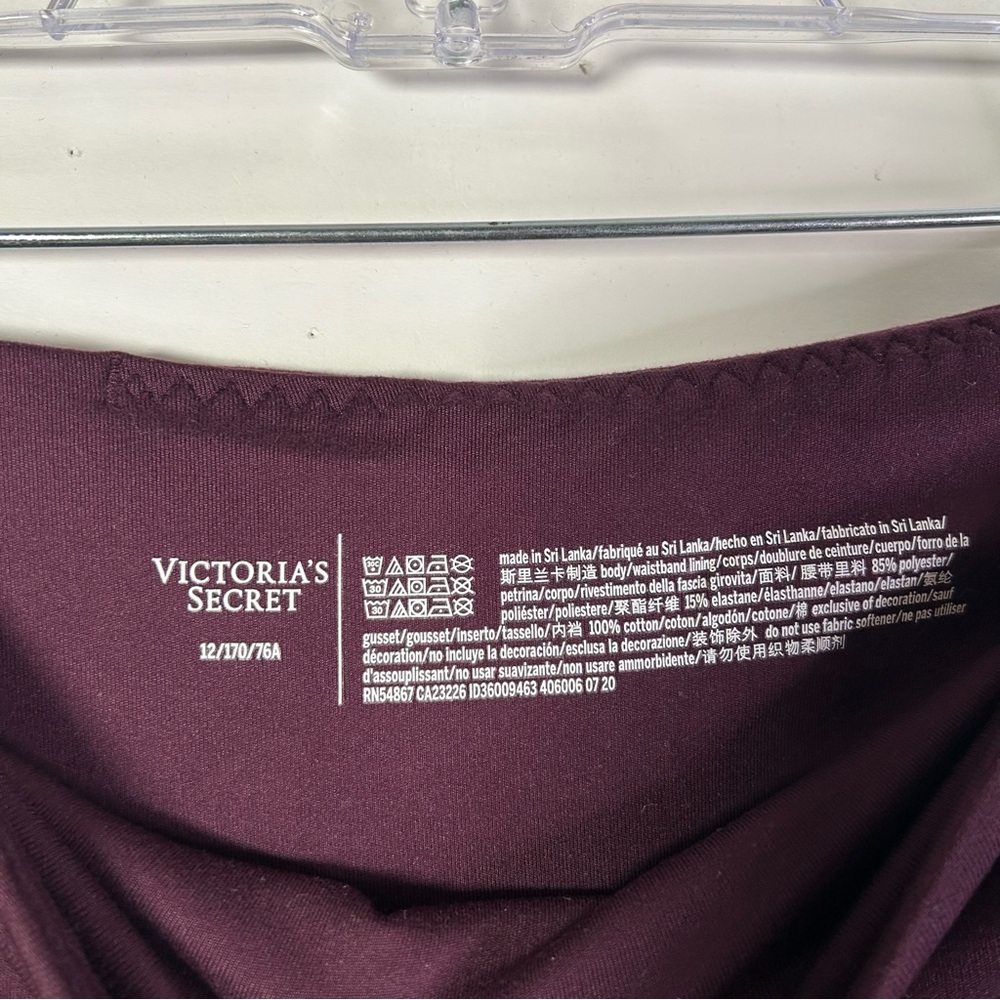 Victoria’s Secret Womens Size Large Burgundy Leggings - Picture 5 of 5